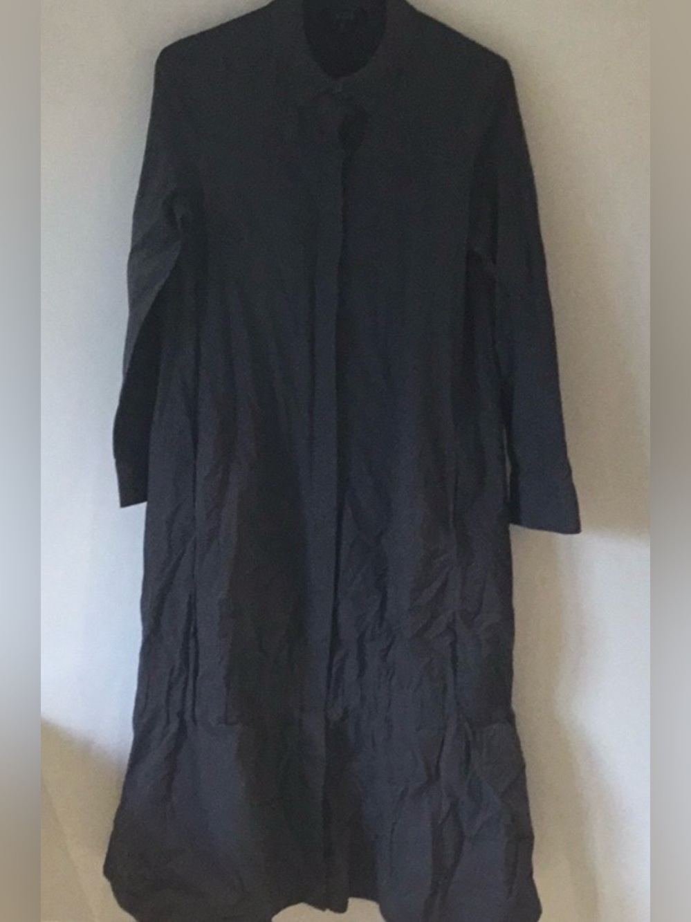 COS Tailored Shirt Dress in Dark Grey